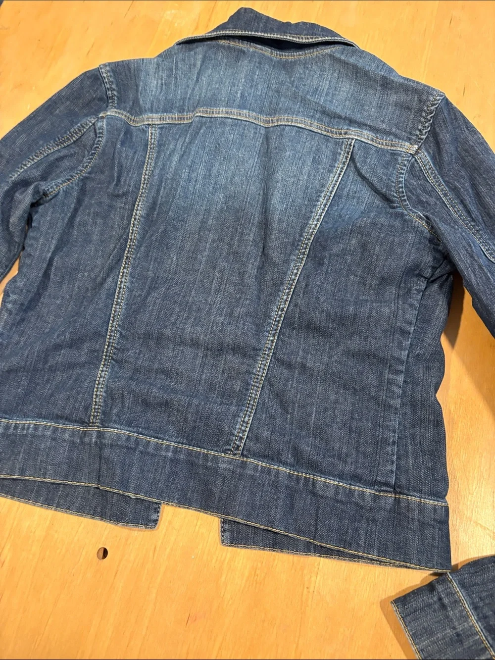 Wallis ~ Dark Blue Denim Jean Jacket with Button Front